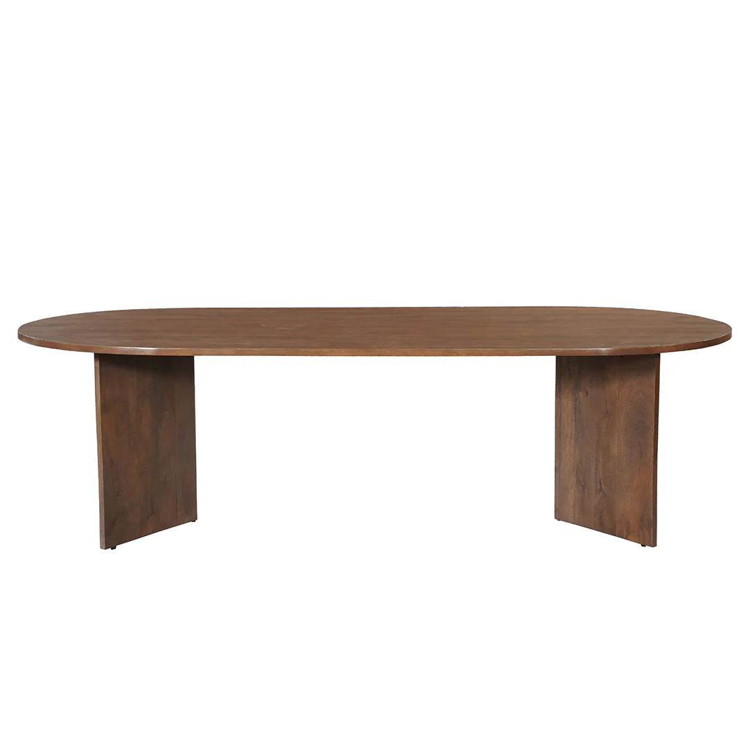 Mangohouten Eettafel Eilis 260x120 cm Walnoot - Image 2