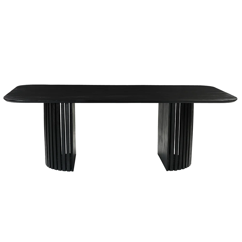Mangohouten Eettafel Keelin 180x100 cm Zwart - Image 2