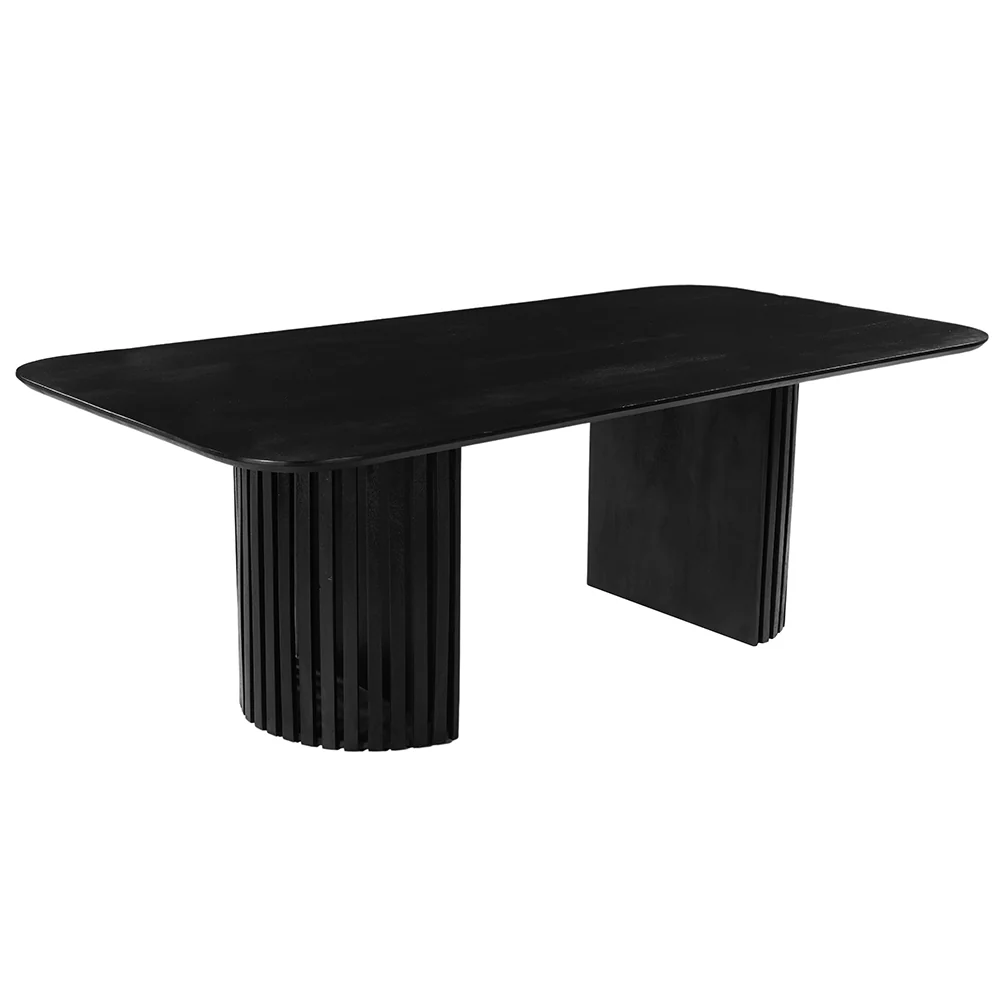 Mangohouten Eettafel Keelin 180x100 cm Zwart - Image 3