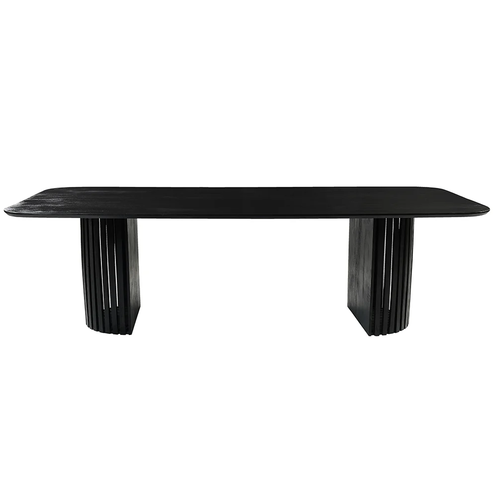 Mangohouten Eettafel Keelin 180x100 cm Zwart - Image 5