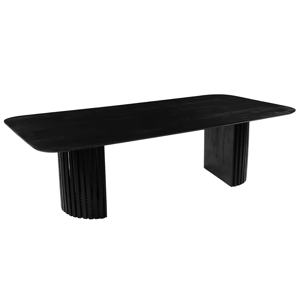 Mangohouten Eettafel Keelin 180x100 cm Zwart - Image 6
