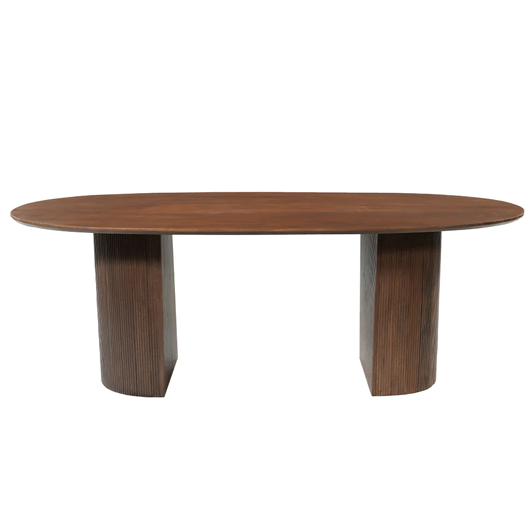 Mangohouten Eettafel Maeve 180x100 cm Walnoot - Image 2