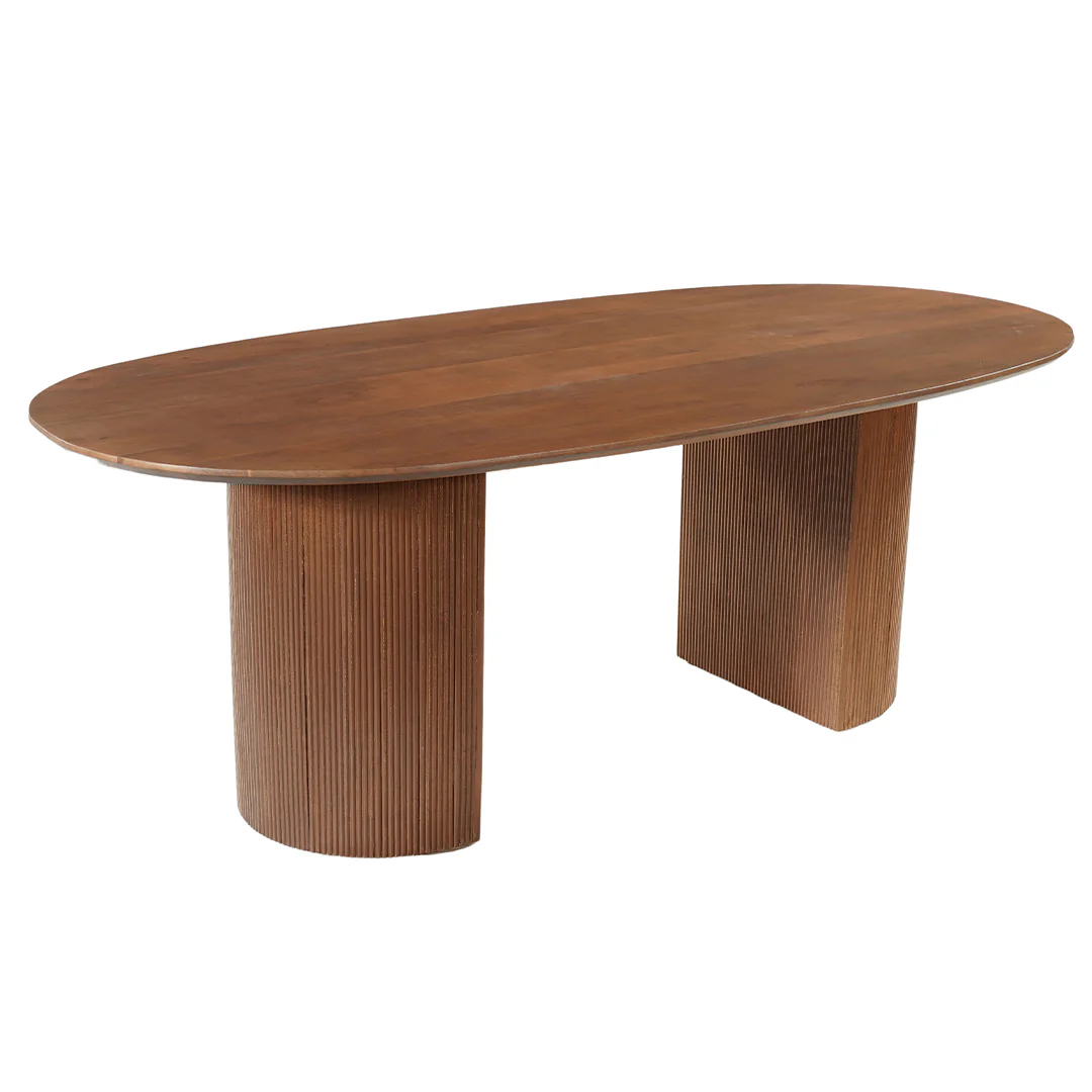 Mangohouten Eettafel Maeve 180x100 cm Walnoot - Image 3