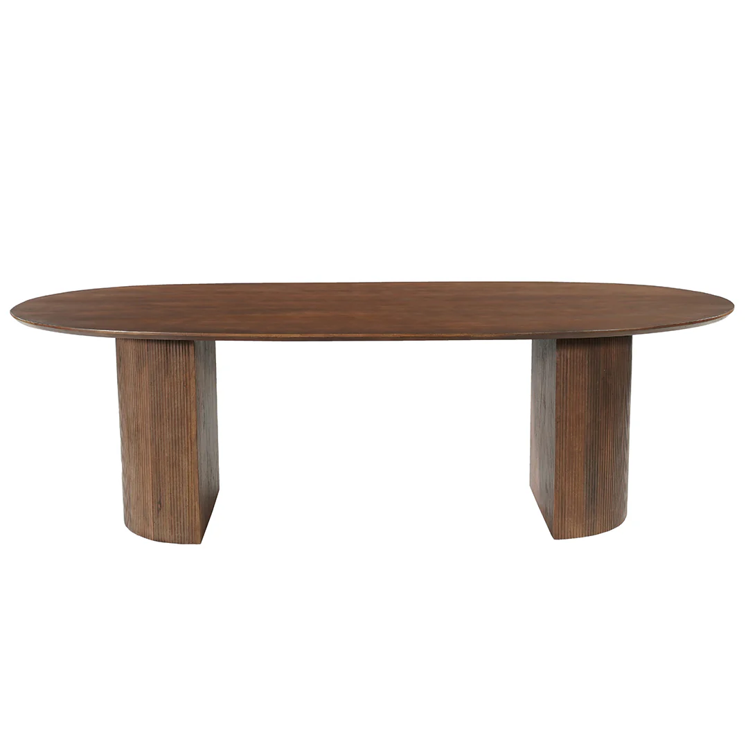 Mangohouten Eettafel Maeve 220x100 cm Walnoot - Image 2