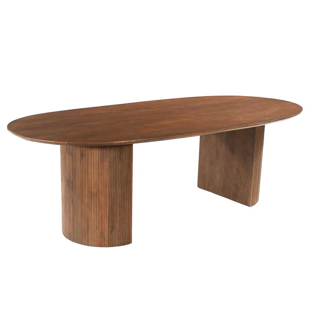 Mangohouten Eettafel Maeve 220x100 cm Walnoot - Image 3