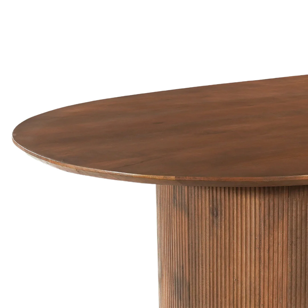 Mangohouten Eettafel Maeve 220x100 cm Walnoot - Image 4