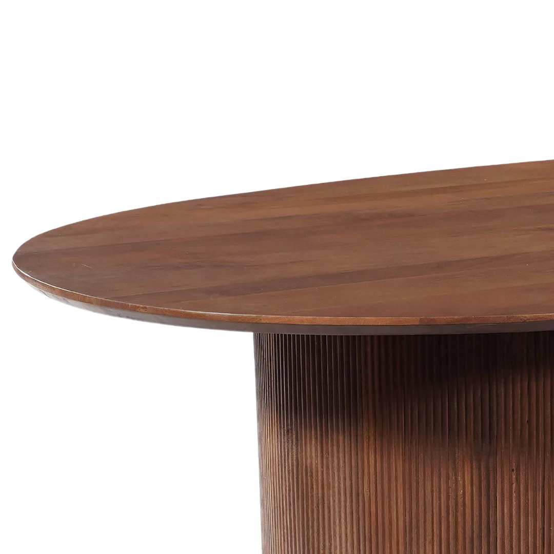 Mangohouten Eettafel Maeve 240x110 cm Walnoot - Image 4