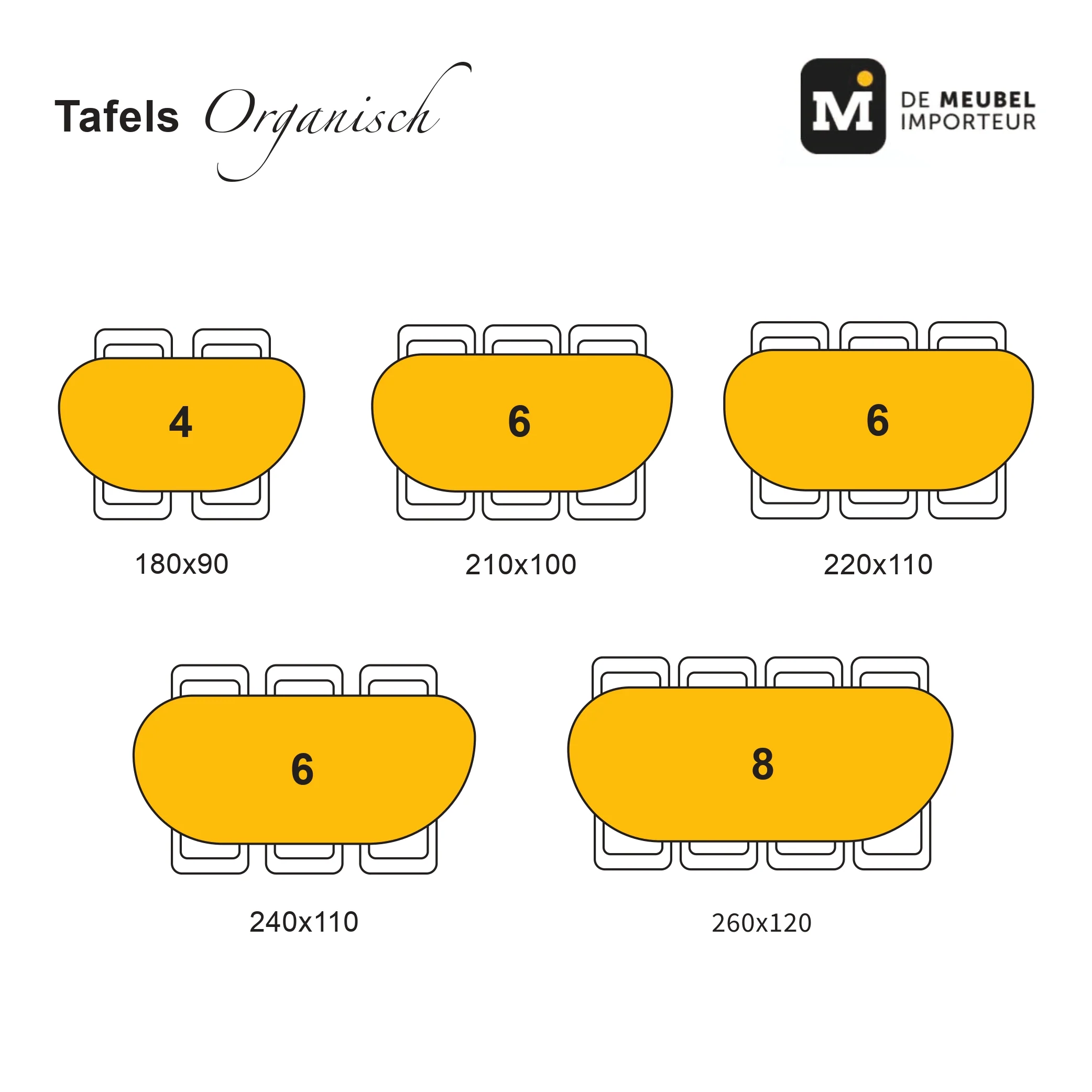 Mangohouten Eettafel Maeve 260x120 cm Walnoot - Image 5