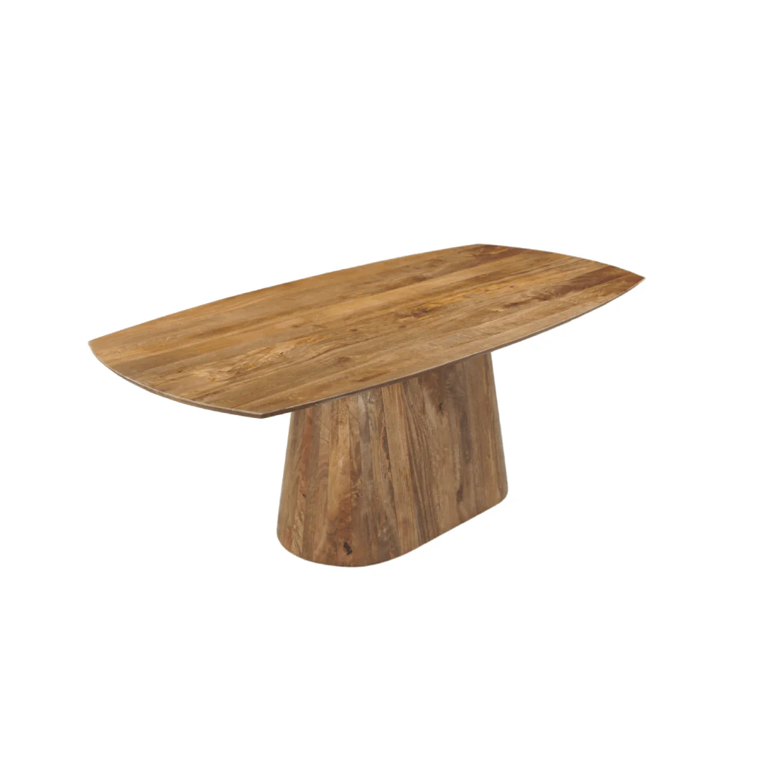 Mangohouten Eettafel Mick Deens ovaal 160×90 cm - Image 2