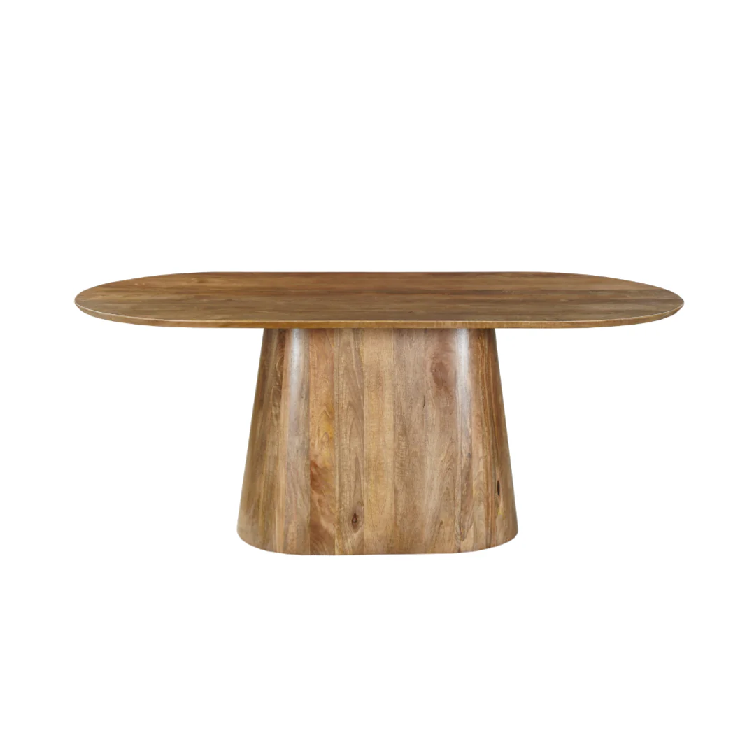 Mangohouten Eettafel Mick capsule 160×90 cm - Image 4