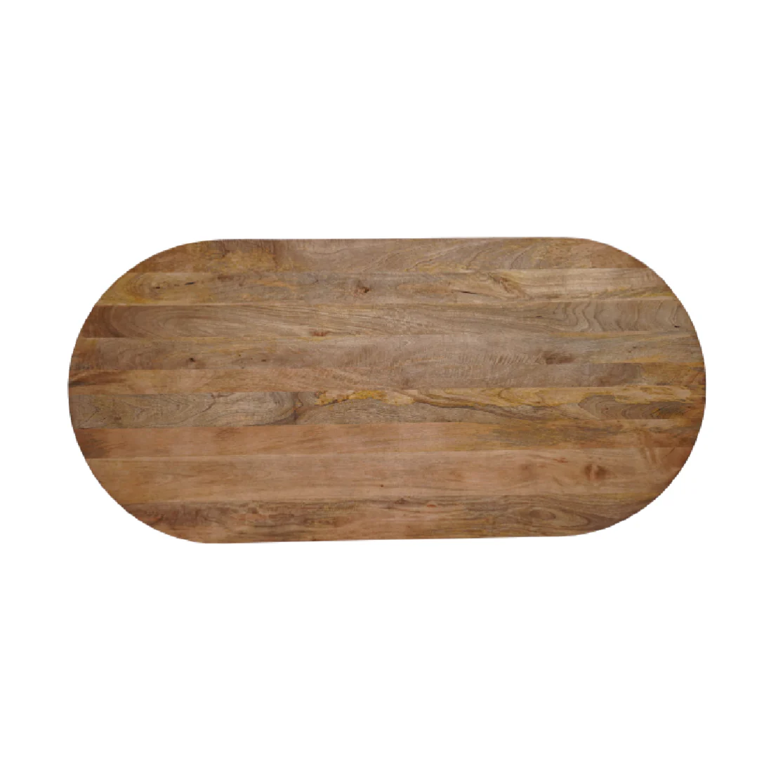 Mangohouten Eettafel Mick capsule 160×90 cm - Image 5
