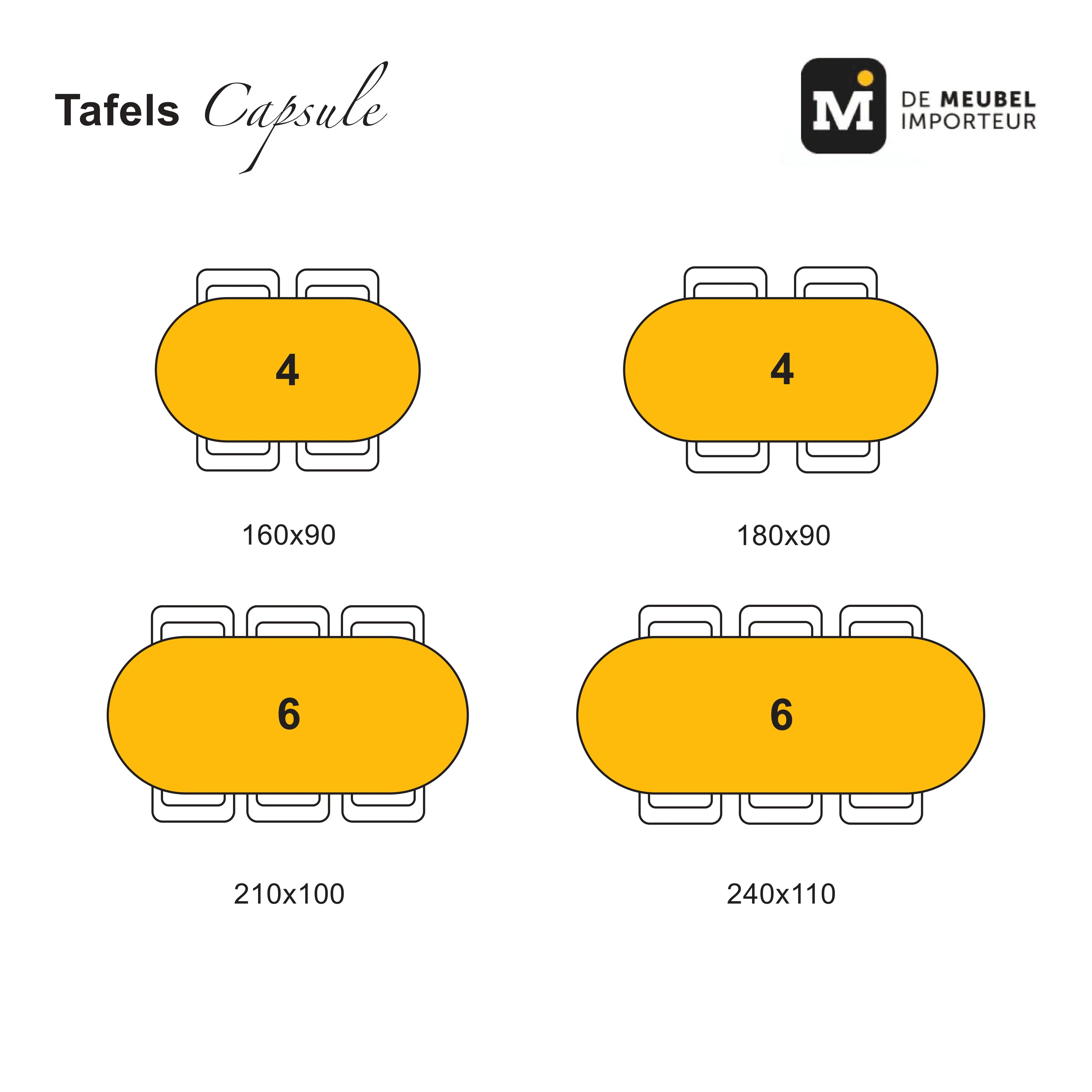 Mangohouten Eettafel Mick capsule 160×90 cm - Image 6