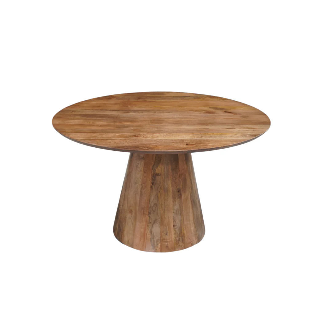 Mangohouten eettafel Mick rond 150cm - Image 2