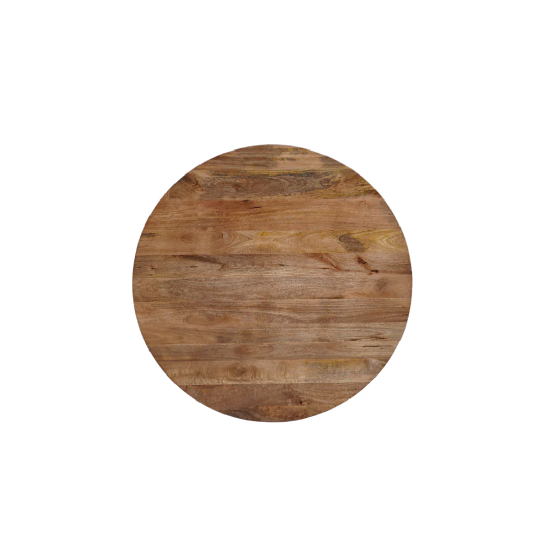 Mangohouten eettafel Mick rond 150cm - Image 4
