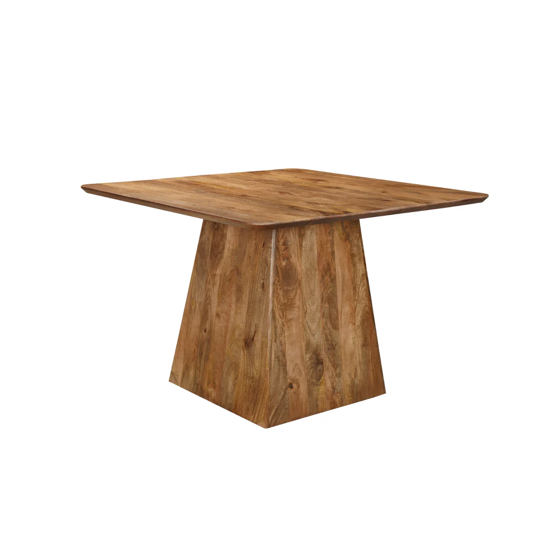 Mangohouten eettafel Mick vierkant 110x110cm - Image 2