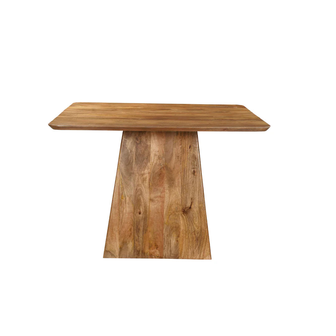 Mangohouten eettafel Mick vierkant 110x110cm - Image 4