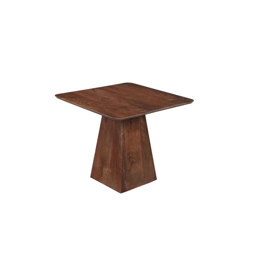 Mangohouten eettafel Mick vierkant bruin 90x90cm - Image 2