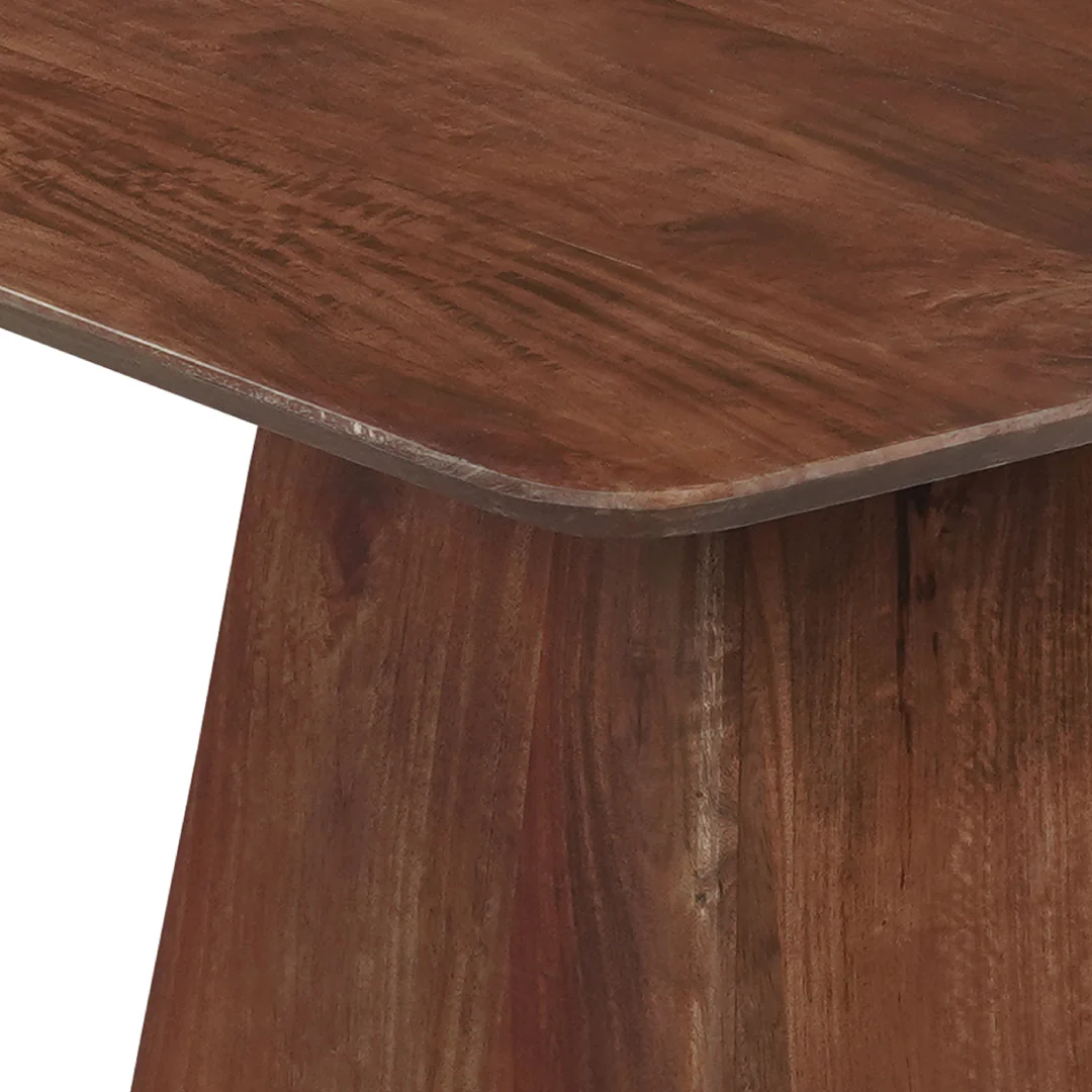 Mangohouten eettafel Mick vierkant bruin 90x90cm - Image 3