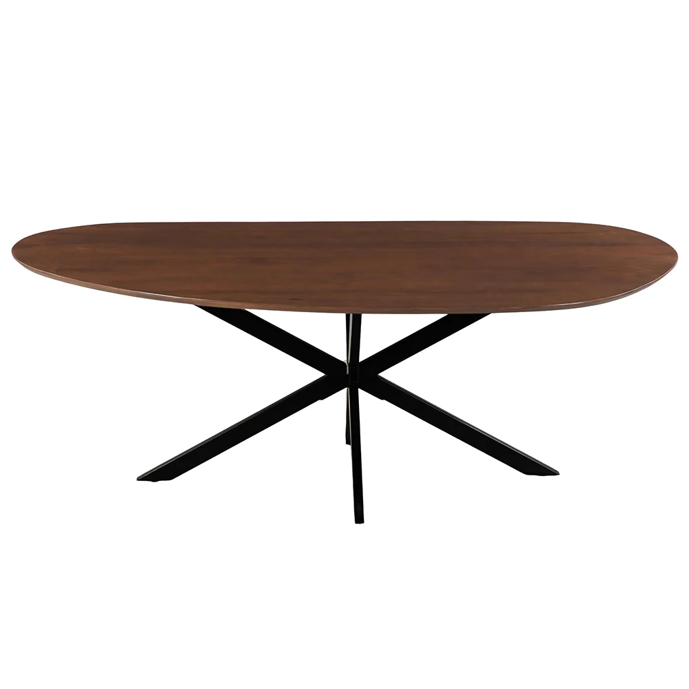 Mangohouten Eettafel Organisch Aislinn 210x100 cm Walnoot - Image 3