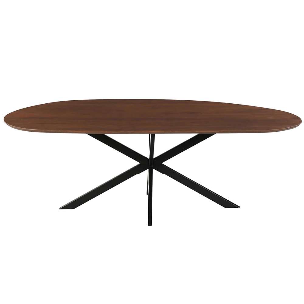 Mangohouten Eettafel Organisch Aislinn 210x100 cm Walnoot - Image 4