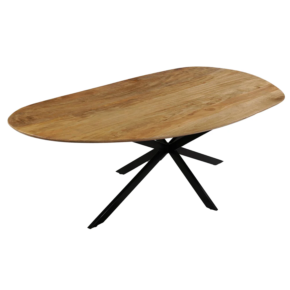 Mangohouten Eettafel Organisch Aislinn 220x110 cm - Image 3