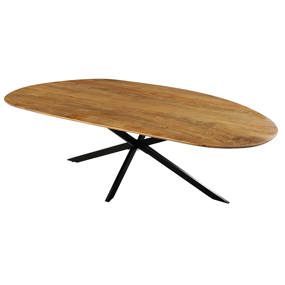 Mangohouten Eettafel Organisch Aislinn 260x120 cm - Image 2