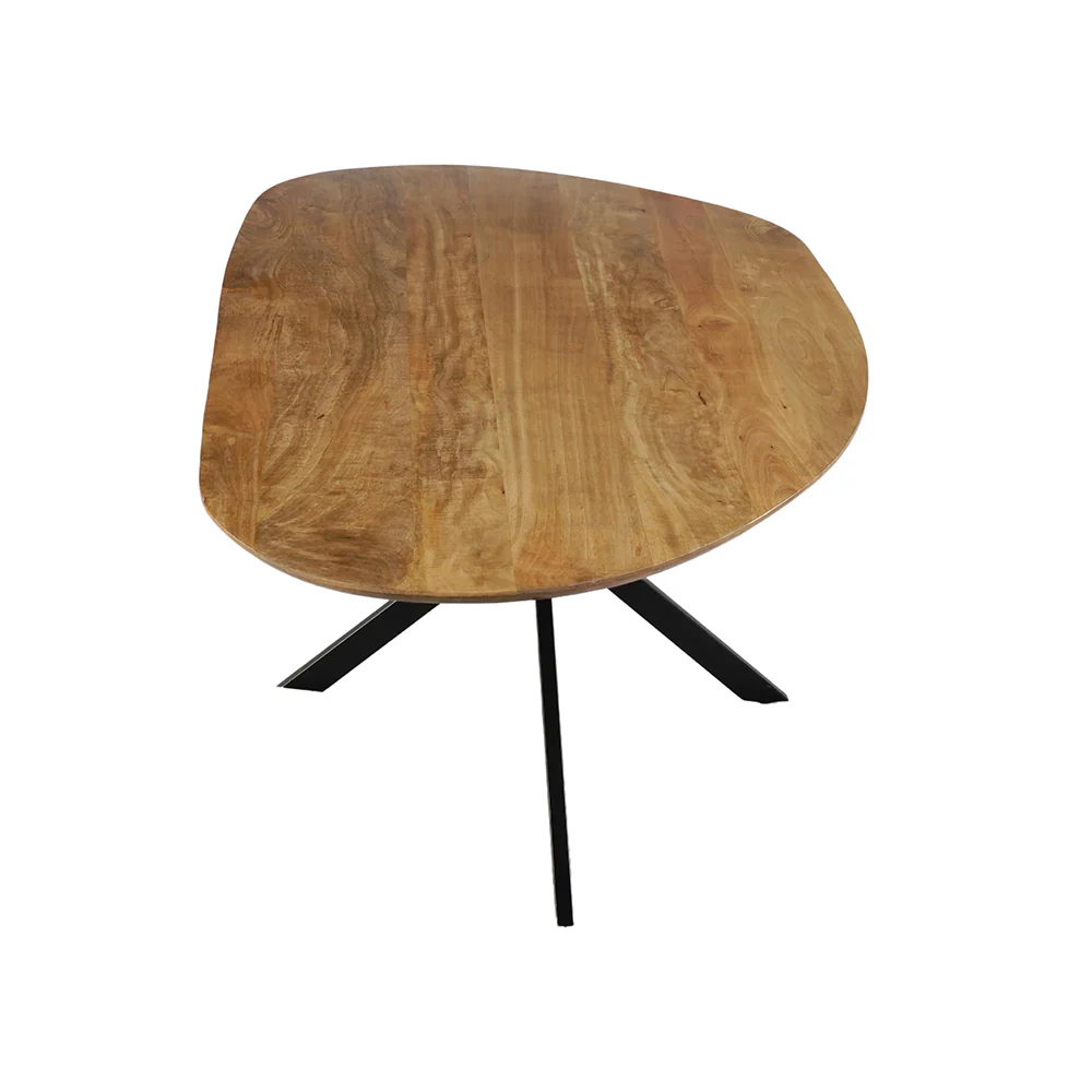 Mangohouten Eettafel Organisch Aislinn 260x120 cm - Image 4