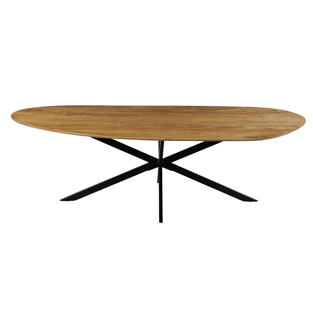 Mangohouten Eettafel Organisch Aislinn 260x120 cm - Image 5