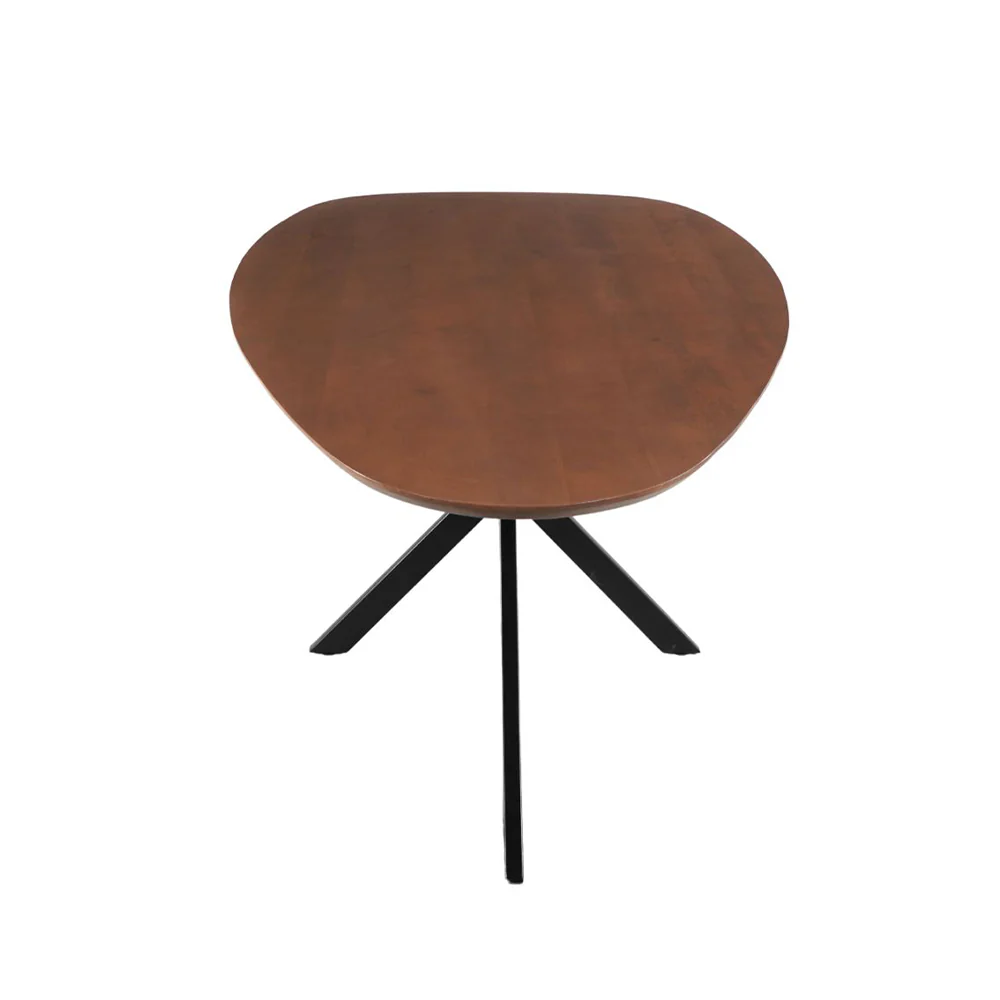 Mangohouten Eettafel Organisch Branwen 210x100 cm Walnoot - Image 4