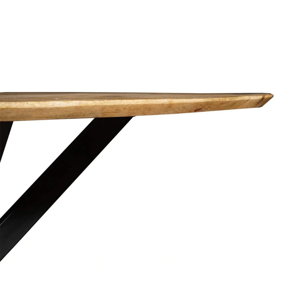 Mangohouten Eettafel Ovaal Julia 160x90 cm (2,5 cm) - Image 5