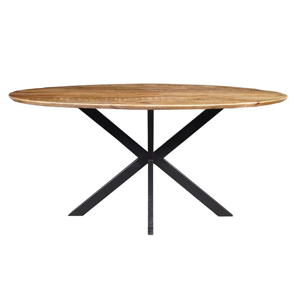 Mangohouten Eettafel Ovaal Julia 220x110 cm (2,5 cm) - Image 2