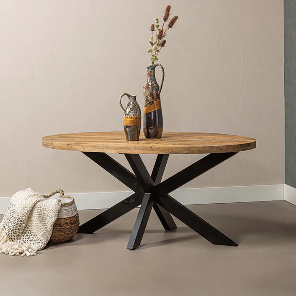 Mangohouten Eettafel Ovaal Oscar 180x100 cm (6cm) - Image 4