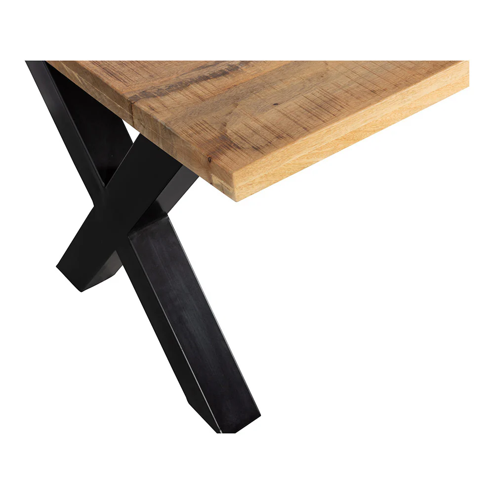 Mangohouten Eettafel Rechthoek Cedric 220x100 cm (6cm) - Image 4