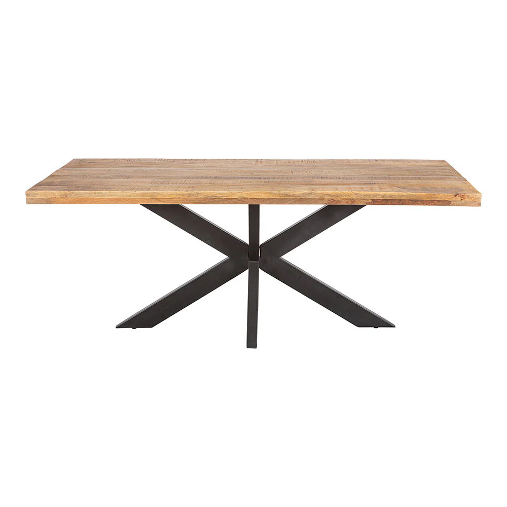 Mangohouten Eettafel Rechthoek Donald 140x90 cm (6cm) - Image 2