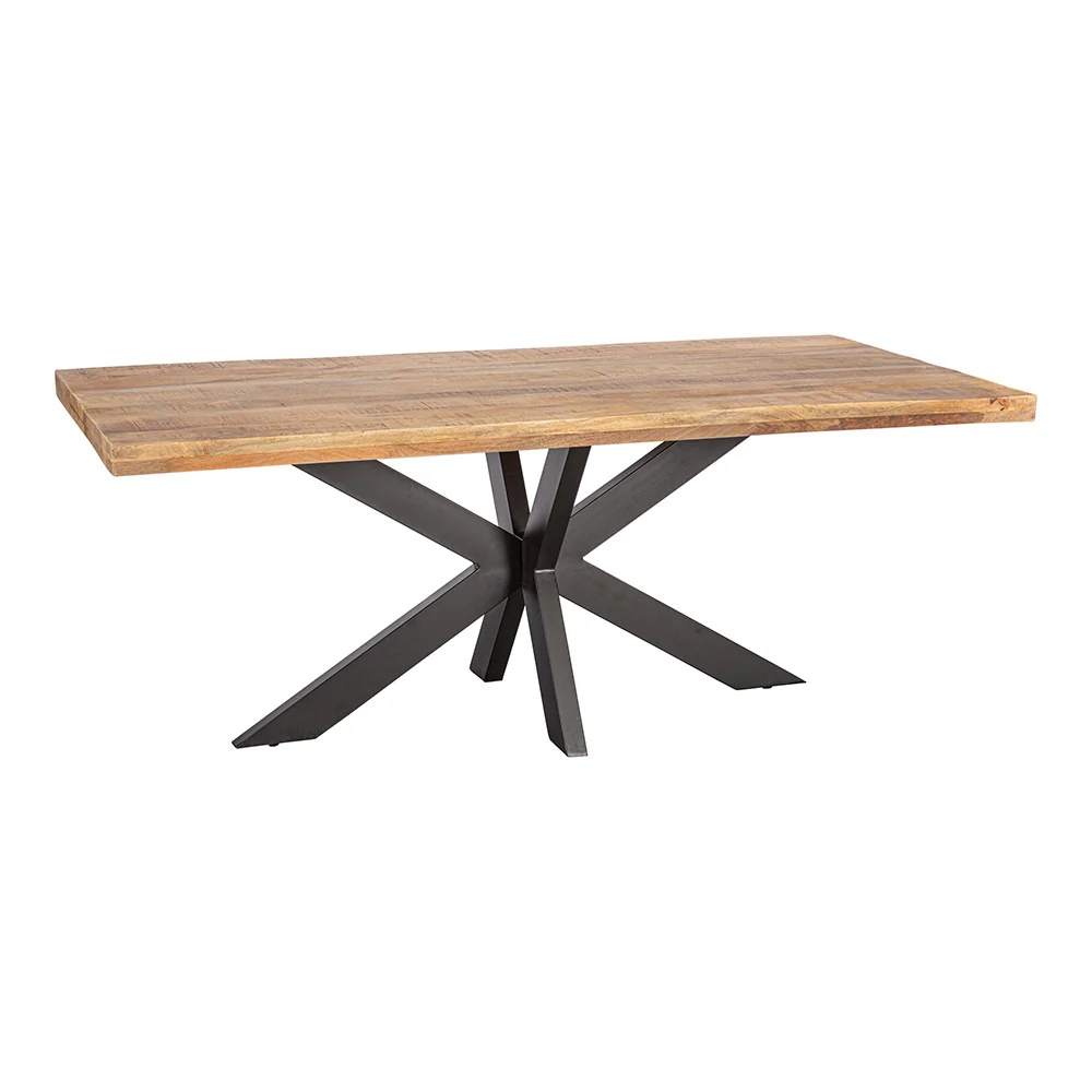 Mangohouten Eettafel Rechthoek Donald 280x120 cm (6cm) - Image 3