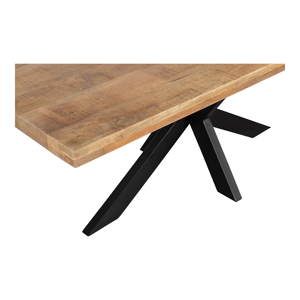 Mangohouten Eettafel Rechthoek Donald 300x120 cm (6cm) - Image 4