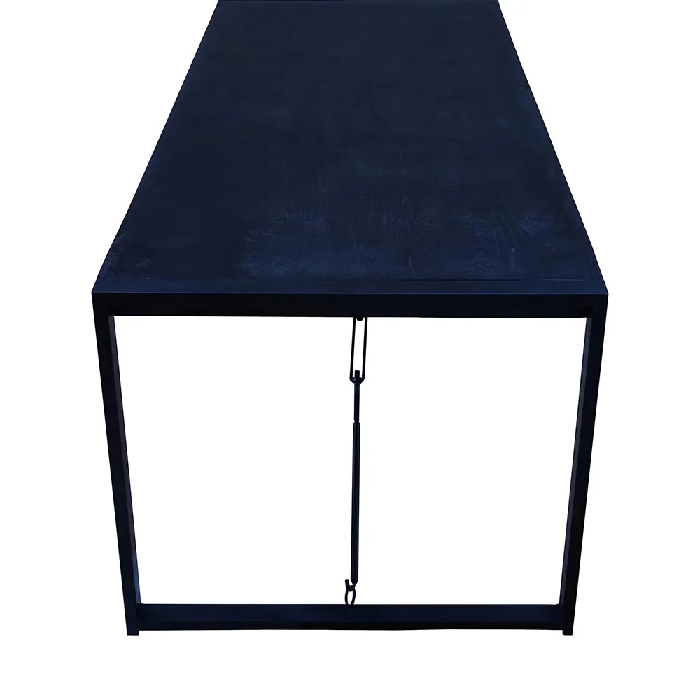 Mangohouten Eettafel Rechthoek Duncan 200 cm Zwart - Image 4