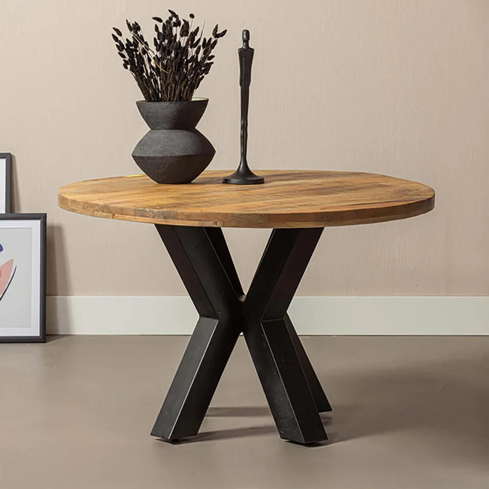 Mangohouten Eettafel Rond Tara 150 cm (5cm) - Image 5