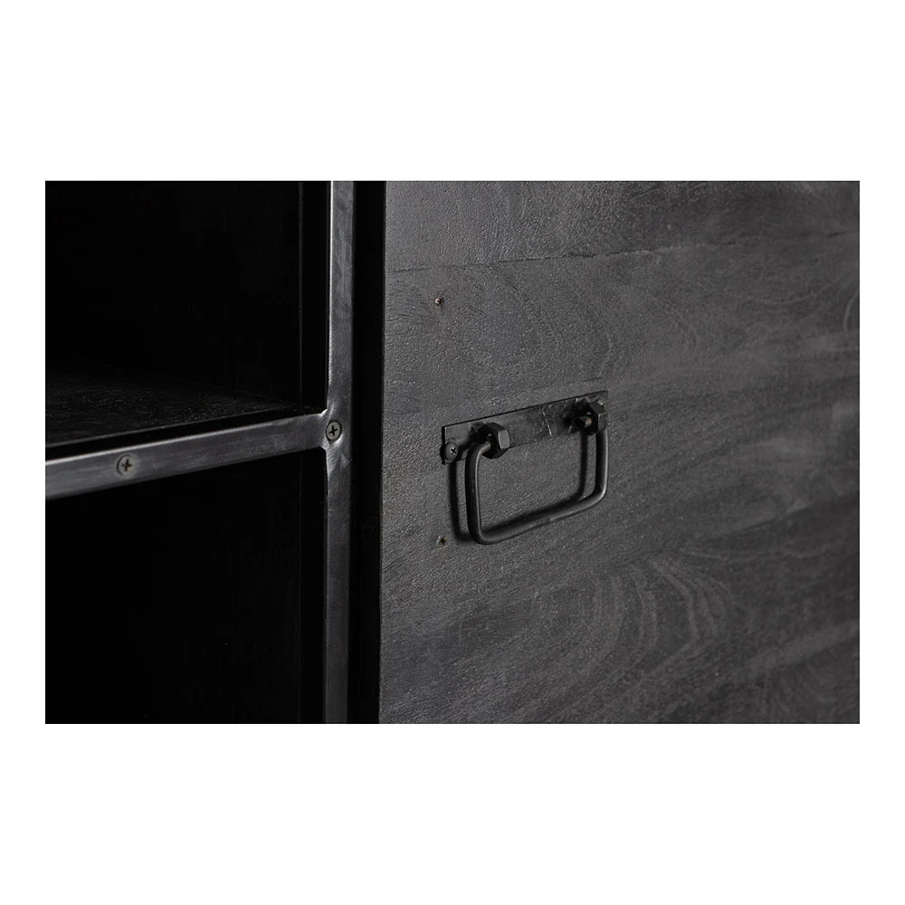 Mangohouten Kast Kelvin 100 cm Zwart - Image 7