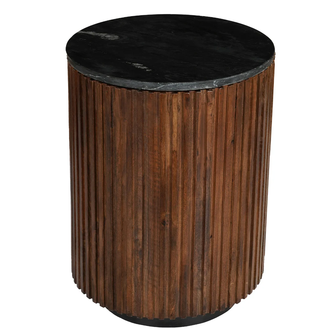 Mangohouten Salontafel Rond Levi 40 cm - Image 3
