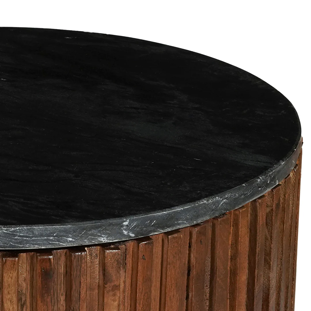 Mangohouten Salontafel Rond Levi 40 cm - Image 4