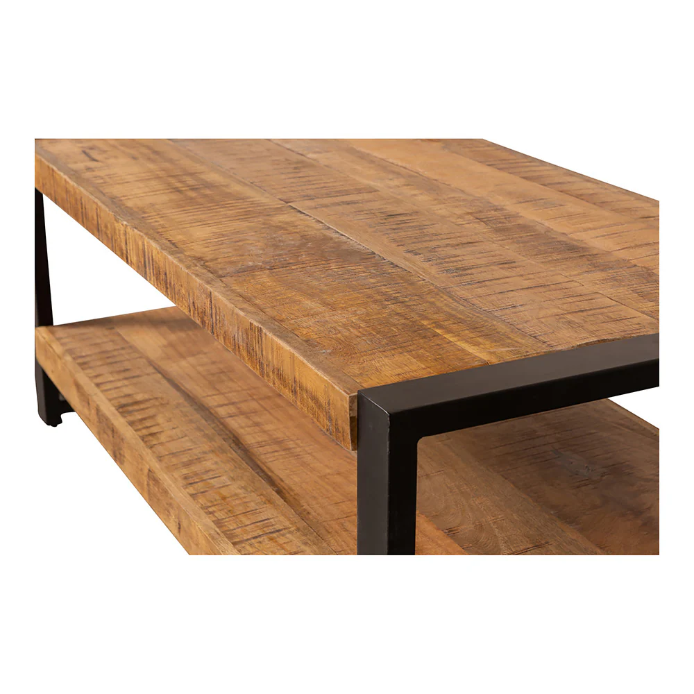 Mangohouten Salontafel Britt 110 cm dubbele laag - Image 6