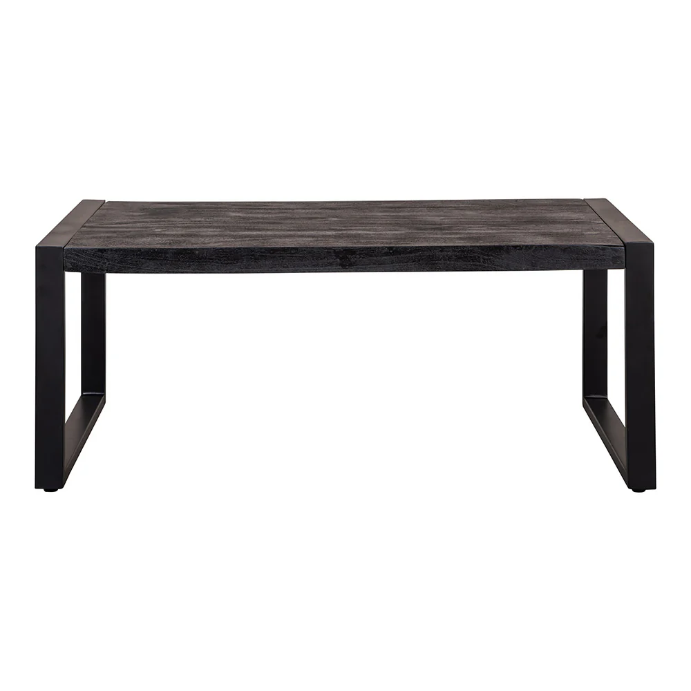 Mangohouten Salontafel Britt 110 cm Zwart - Image 2