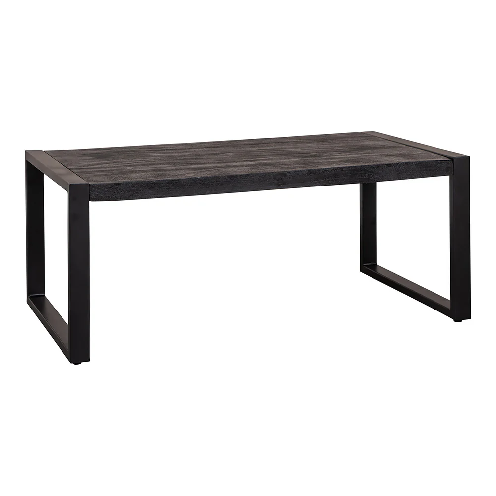 Mangohouten Salontafel Britt 110 cm Zwart - Image 3