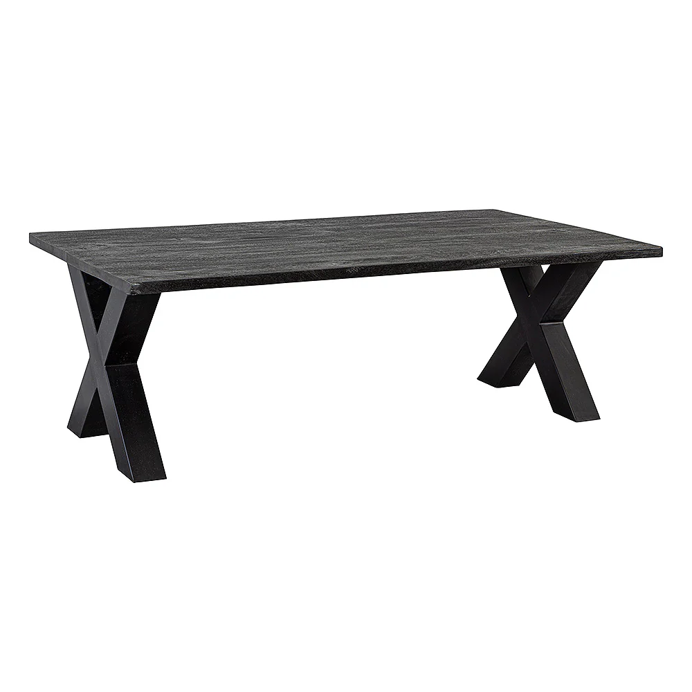 Mangohouten Salontafel Cedric 130 cm Zwart - Image 3