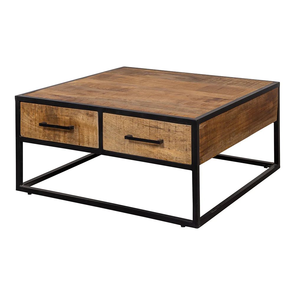 Mangohouten Salontafel Lowen 80x80 cm - Image 3
