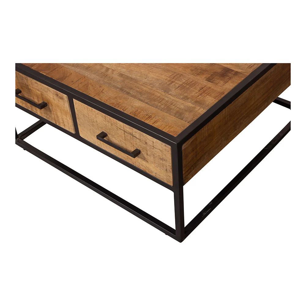 Mangohouten Salontafel Lowen 80x80 cm - Image 4