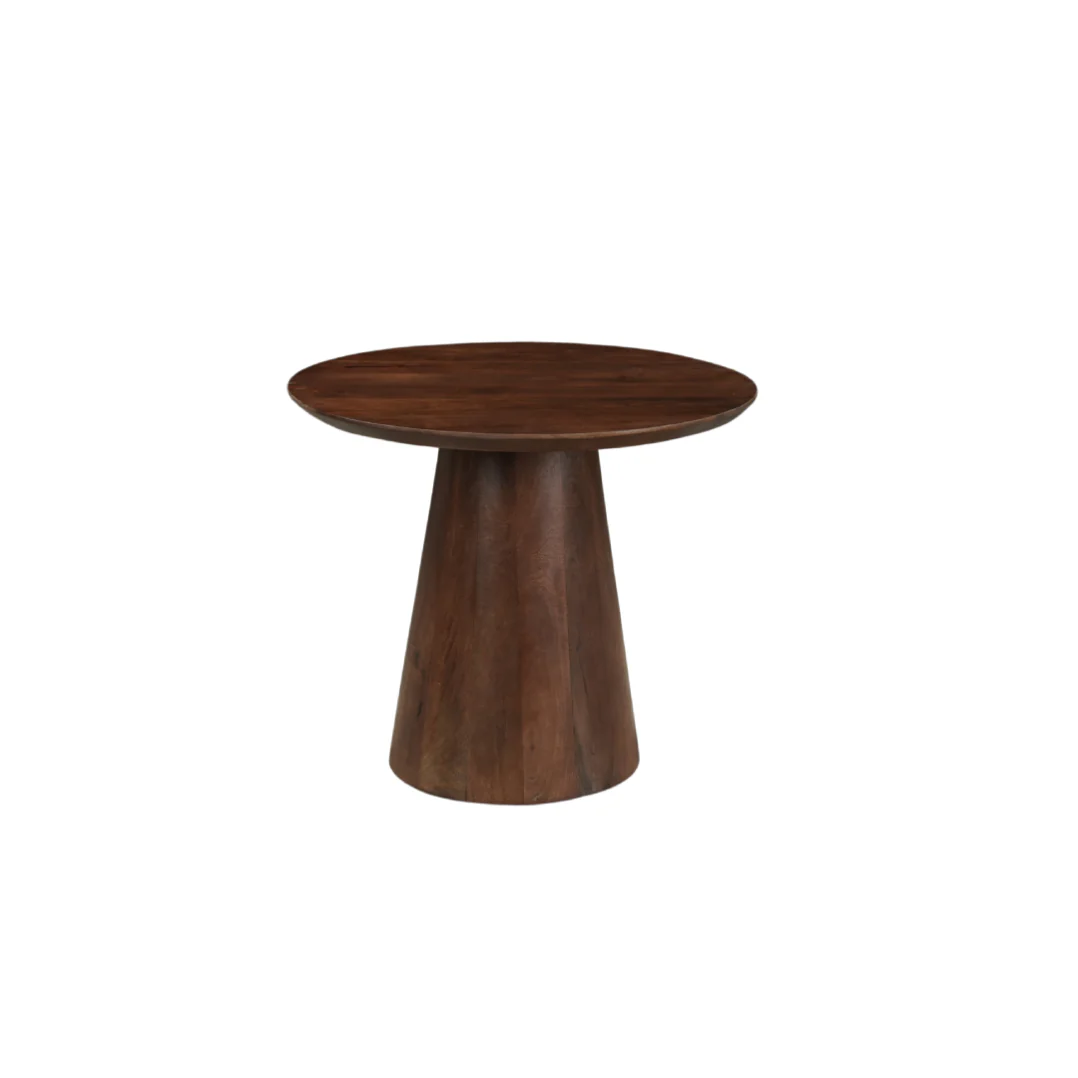 Mangohouten salontafel Mick bruin rond 60cm - Image 2