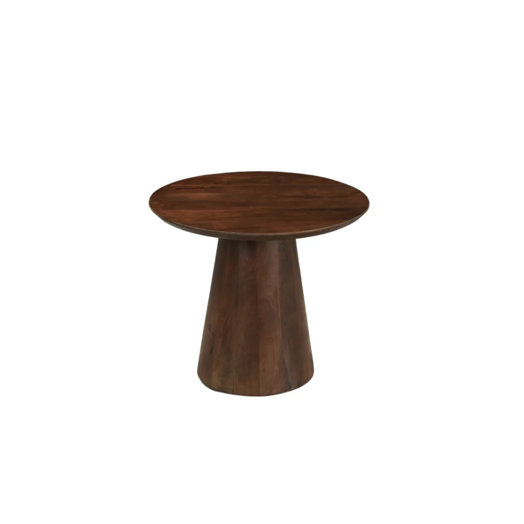 Mangohouten salontafel Mick bruin rond 60cm - Image 5