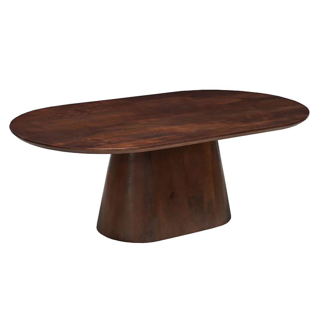 Mangohouten Salontafel Mick capsule Bruin 120 cm - Image 3